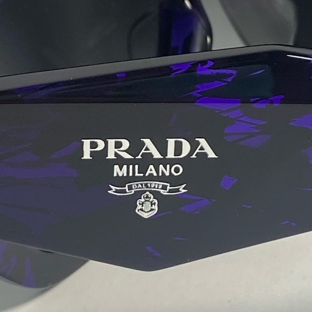 🔥New🔥- Prada Symbole sunglasses SPR07Y Acetate frame front in abstract v… - Picture 13 of 17